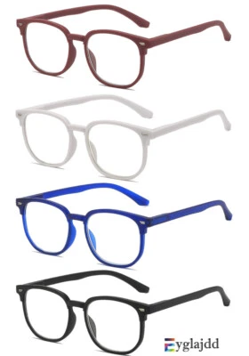 EYGLAJDD Ultraleichtem Damen Herren Großer Lesebrille Rechteck Lesehilfe Sport Brillen