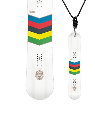 Miniboard BATALEON Omni 59 11/12 CLASSIC Snowboard - Halskette Geschenk A02