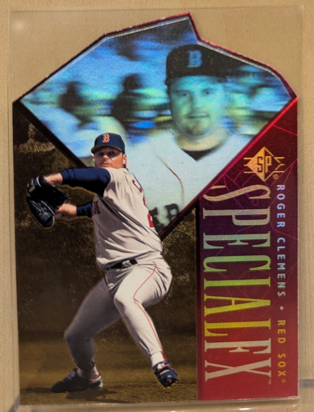 1996 SP Holoview Special FX RED DIE CUT #38 Roger Clemens RARE FENWAY INSERT