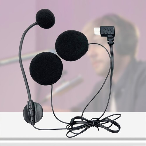 Motorcycle Half Covered Helmets Earpiece with Type C Mic and Double Speakers 32Ω - Picture 2 of 8