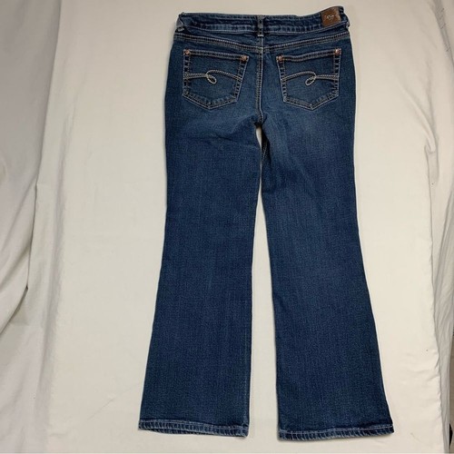Justice Bootcut Jeans Girls 12 Blue Denim Medium Wash Denim School Fall Play - Picture 4 of 6