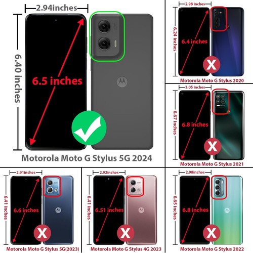 For Moto G Stylus 5G 2024 Phone Case Ring Stand Card Slot Camera Privacy Cover - Picture 3 of 25