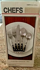 Bistro Black CHEFS 20 Piece Service for 4 Unused 18/8 Stainless Flatware