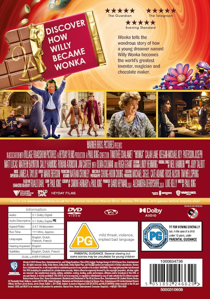 Wonka (DVD) **NEW** - Image 2 of 2