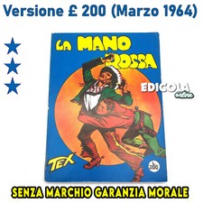 Fumetto Tex Willer Tre Stelle numero n.1 LA MANO ROSSA Originale £ 200 Lire 1964