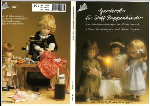 Private Sale: Pattern Folder Wardrobe For Fabric Doll Children Volume 1 And 2 - Picture 2 of 11