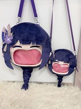 Genshin Impact Raiden Shogun Anime Shoulder Bag Crossbody Bag Backpack Cospaly