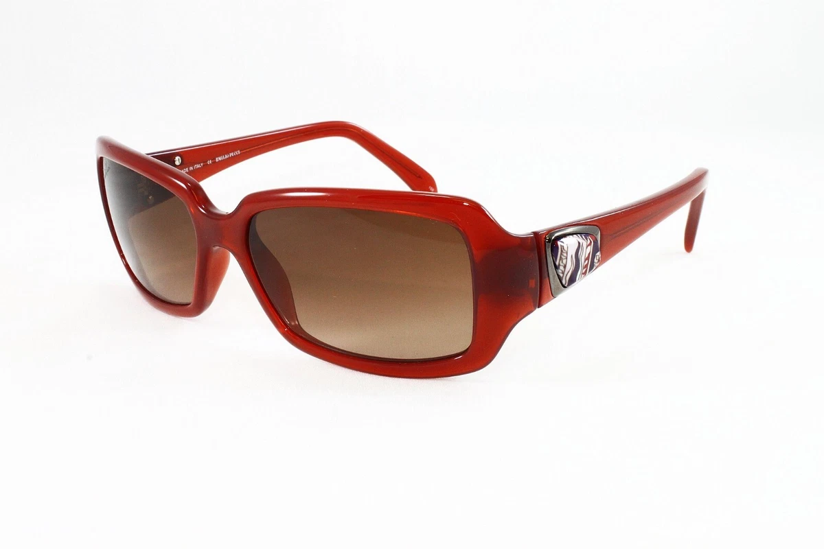 EMILIO PUCCI Burgundy Brown Oversized Printed Sunglasses EP704S 58 mm Women main image 2