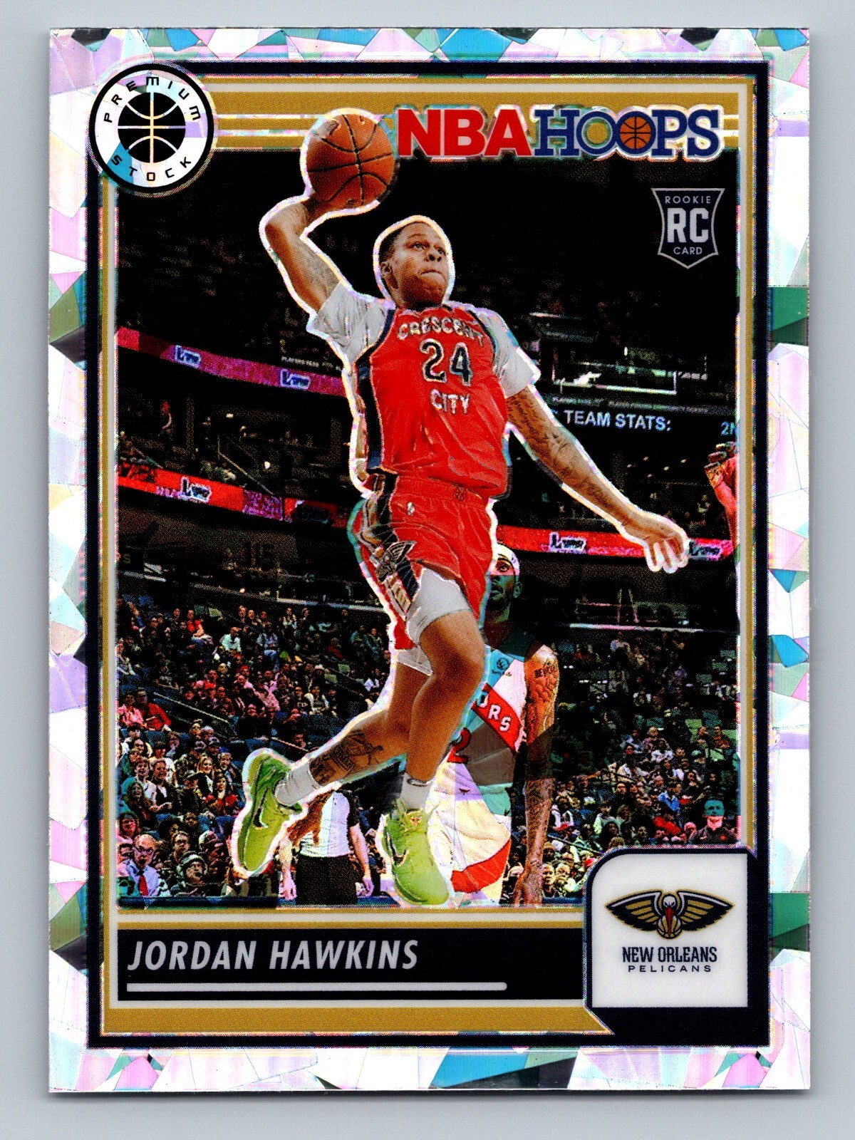 2023-24 Panini NBA Hoops Premium Stock - Seismic #125 Jordan Hawkins (RC)