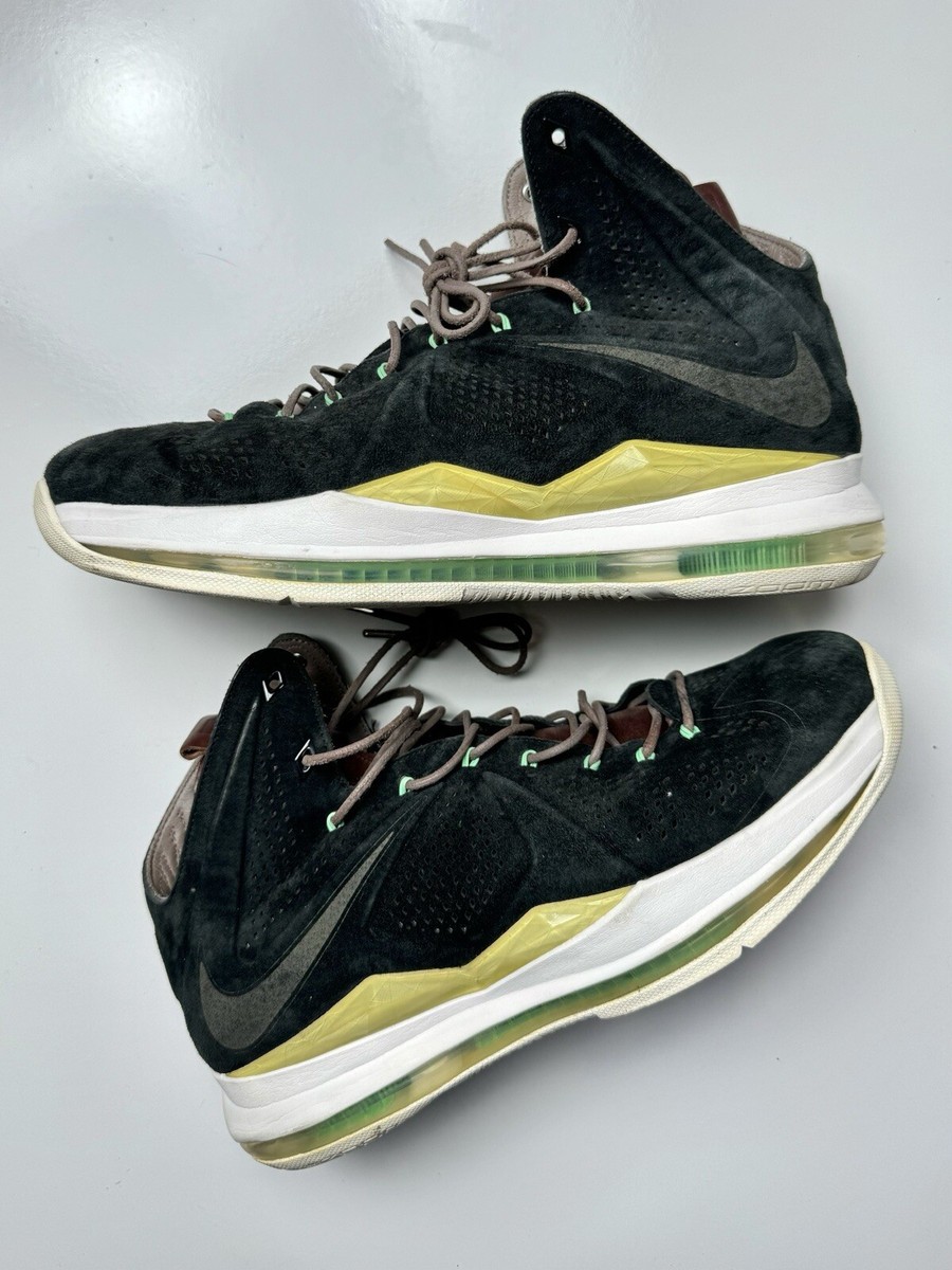 Size 11.5 Nike LeBron 10 EXT QS Black Suede | eBay