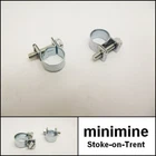 Classic Mini Rubber Fuel Pipe HOSE CLIPS For  1/4" Bore 10-12mm PAIR