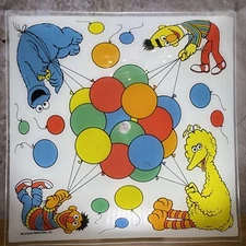 Vintage Jim Henson Sesame Street Light Square Cover Glass Light Shade E9