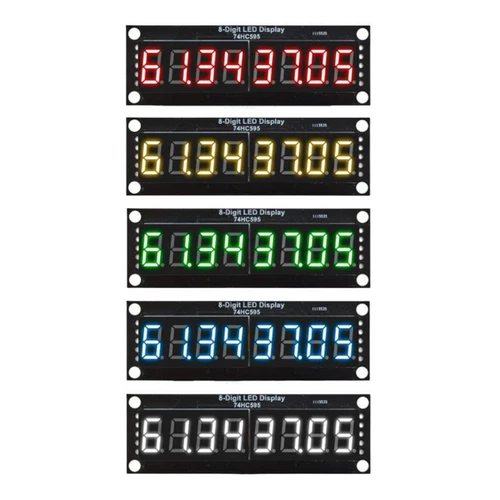 LED-Segmentanzeige, 8 Stellen, 74HC595, 0,36" - 5 Farben 