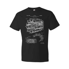 Jet Engine Patent Shirt Air Force Pilot Mechanic Gift Aviation Shirt Fun Shirts