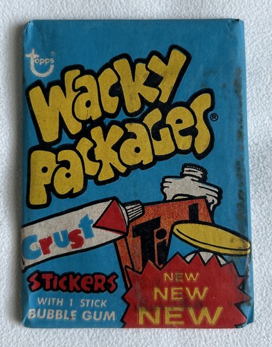 1974 Wacky Packages Unopened Wax Pack 6th Series 0-462-21-02-3