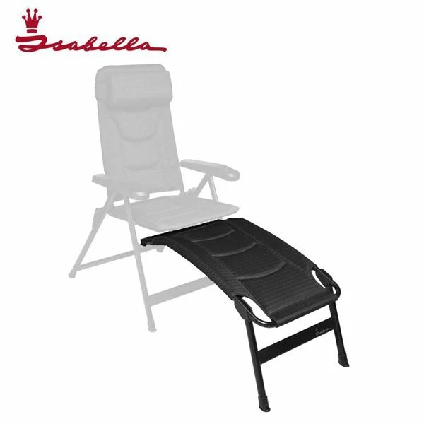 Isabella Bele Chair Footrest Lightweight Folding Camping Black NEW 2023 MODEL