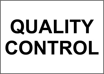 QUALITY CONTROL | Laminated Vinyl Decal Sticker Label