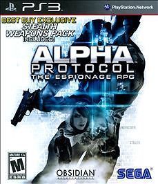 Alpha Protocol (Sony PlayStation 3 PS3, 2010) DISC ONLY