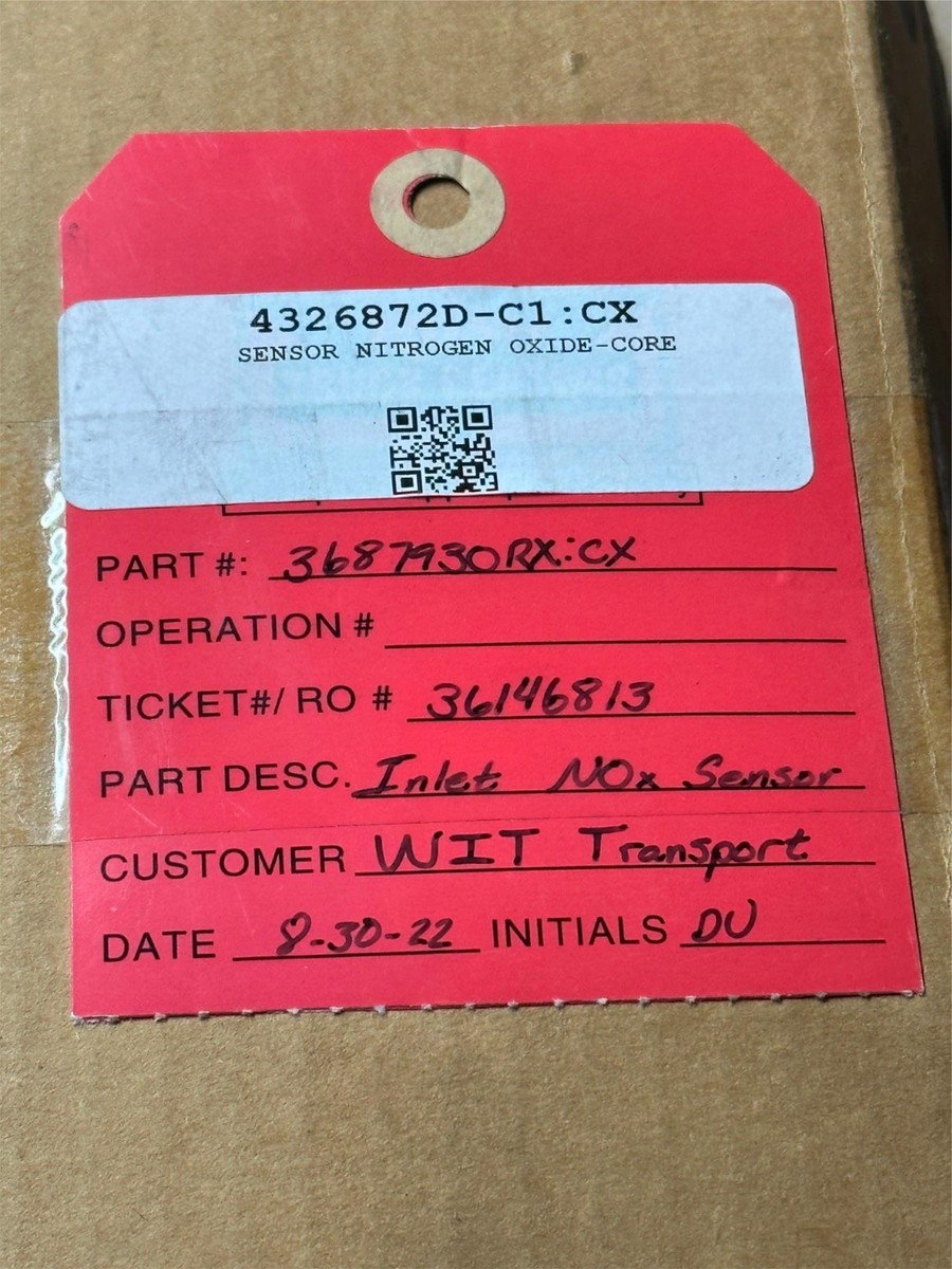 Genuine Cummins Inlet NOx Sensor 4326872D-C1 5WK96740B CORE