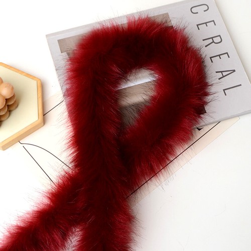 1M Artificial Mink Faux Fur Ribbon Trims Tape DIY Fluffy Trimming Strip Sewing - Picture 3 of 21