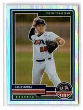 2023 Panini Prizm USA Baseball Casey Borba #3 Silver National Team 