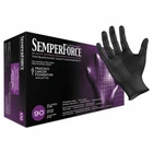 SemperForce BKNF106 Black Nitrile Exam Gloves Size XXl