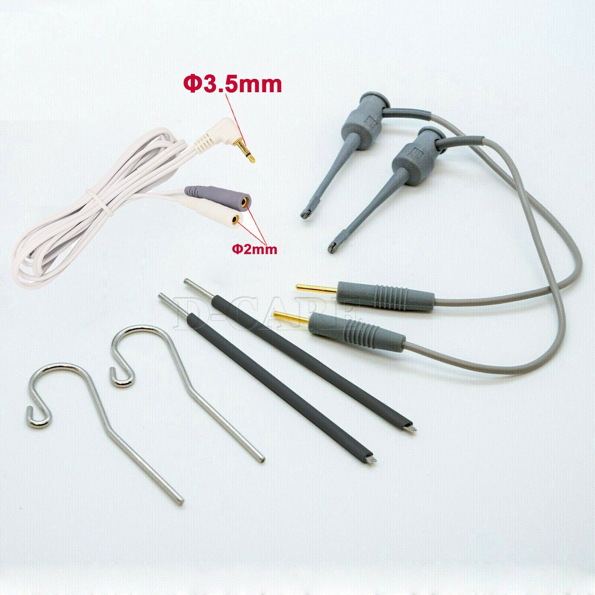 『ユウ』 1Set Dental Apex Locator Accessories Probe Cord Hooks fit J
