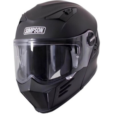 SIMPSON Darksome Solid schwarz matt ECE 22.06 Klapphelm XL 61/62
