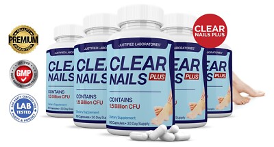 Clear Nails Plus Premium Probiotic 1.5 Billion CFU 5 Bottle