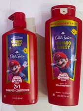 Old Spice Super Mario Galaxy Star Cosmic Quest Shampoo/Conditioner +Body Wash 🔥