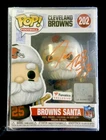 Joe Thomas Signed Cleveland Browns 'Santa' Funko Pop #202 Schwartz Certified