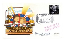 British Film Years 1985 Signed FDC Cover Autographed by Harry Andrews