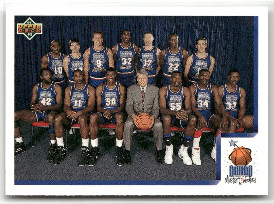 1991-92 UPPER DECK #450 1992 NBA WEST ALL-STAR CHECKLIST