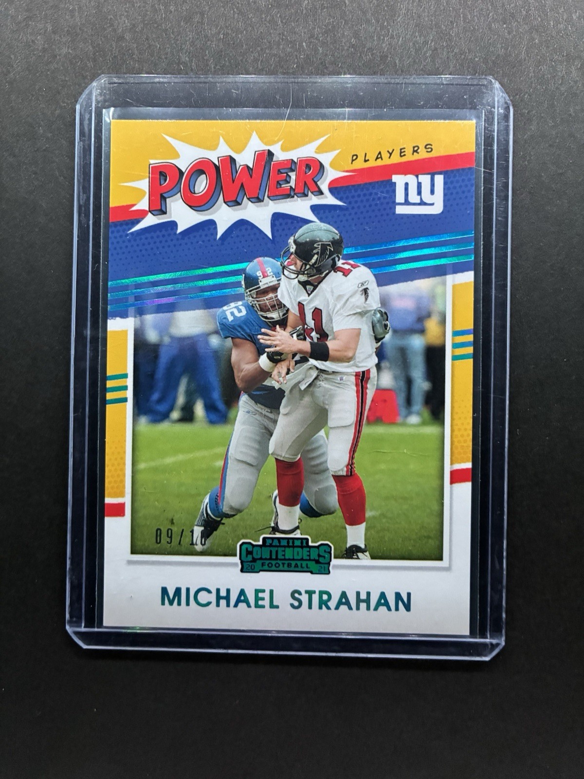 2021 Panini Contenders Power Players Michael Strahan #PP-MST Platinum /10