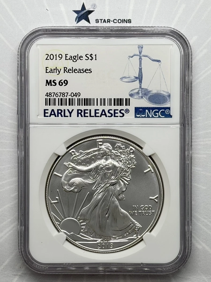 American Eagle MS 69 Graded 2019 Silver Bullion Coins for sale | eBay