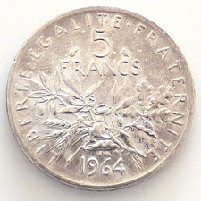 5 Francs 1964, Silber, Semeuse, Frankreich (1148)