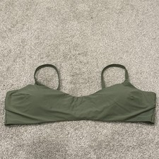 NWT Aerie American Eagle Outfitters Green Bikini Top Scoop Removable Cups XXL