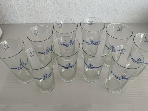 10 Gläser, Trinkglas Wernigeröder Mineralbrunnen ! Vintage Gläser 0,2L -SELTEN ! - Bild 15 von 17