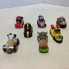 Lot of 7 Angry Birds Go Telepods Mini Toy Car Vehicle Racers Karts Carts