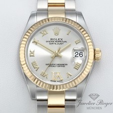 Rolex Medium Datejust 31 mm 178273 2012 LC100 Stahl Gelbgold 750 Diamanten Gold