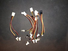 9 Pcs 3-Pin Fan Extension 4 Inch Splitter Cable 3 Pin M To 2 x 3 Pin F USA