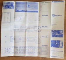 AMERIKANIS (Chandris) Nov. 1970 DECK PLAN, PHOTOS