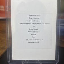 Baseball Card Auto Redemption for sale | eBay