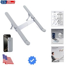 Ultra Compact Foldable Laptop Stand - Portable Laptop Holder for Desk  Trave...