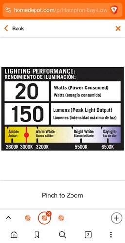 HAMPTON BAY Low Voltage 20-Watt Black Halogen Outdoor Landscape Flood Light - Picture 5 of 6