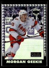 2020-21 O-Pee-Chee Platinum Retro Rainbow Purple Houndstooth Morgan Geekie 05/15