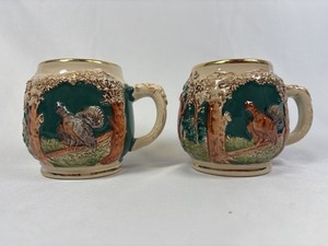 Vintage German Short Beer Steins