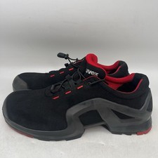 UVEX Sicherheitsschuhe S3 SRC Gr. 48 Schwarz Rot Arbeitsschuhe Made in Italy