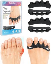 4PCS Silicone Toe Separators to Correct Toes Alignment for Women and Men, Toe Sp