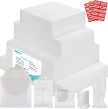 Thickened Packaging Foam Pouches and Sheets in 4 Sizes, 320 PCS with 60 Fragile